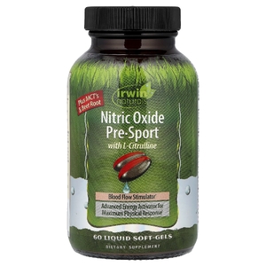 Irwin Naturals, Улучшенный активатор энергии для максимальной физической реакции, 60 желатиновых капсул