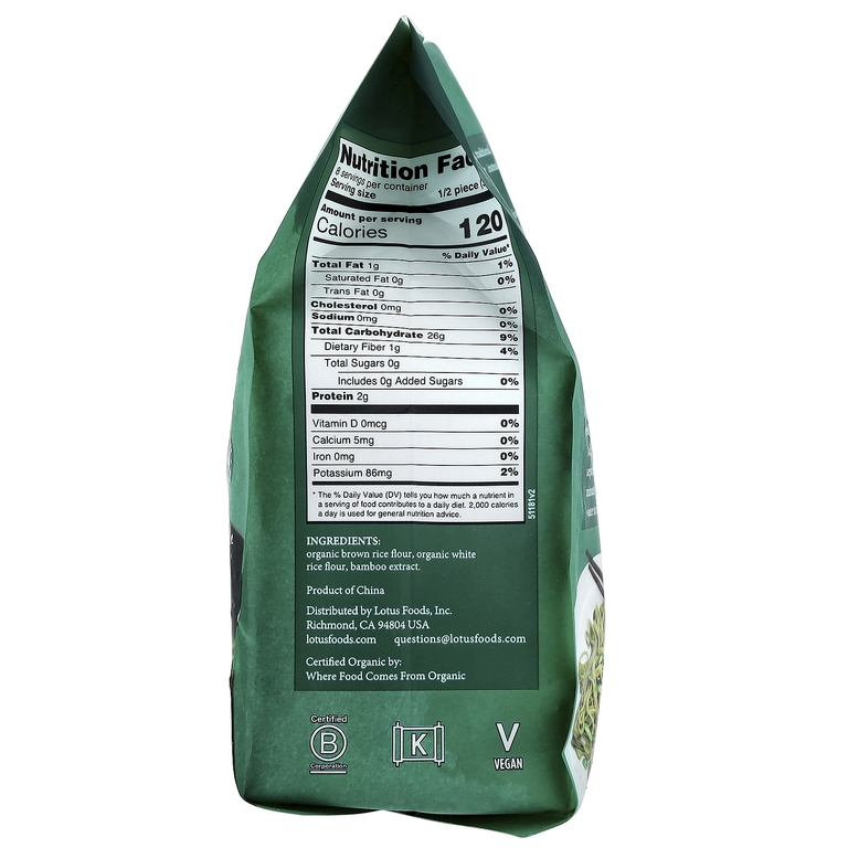 Lotus Foods, Organic Jade Pearl Rice Ramen™, 4 хлебца с лапшой, 283 г (10 унций)