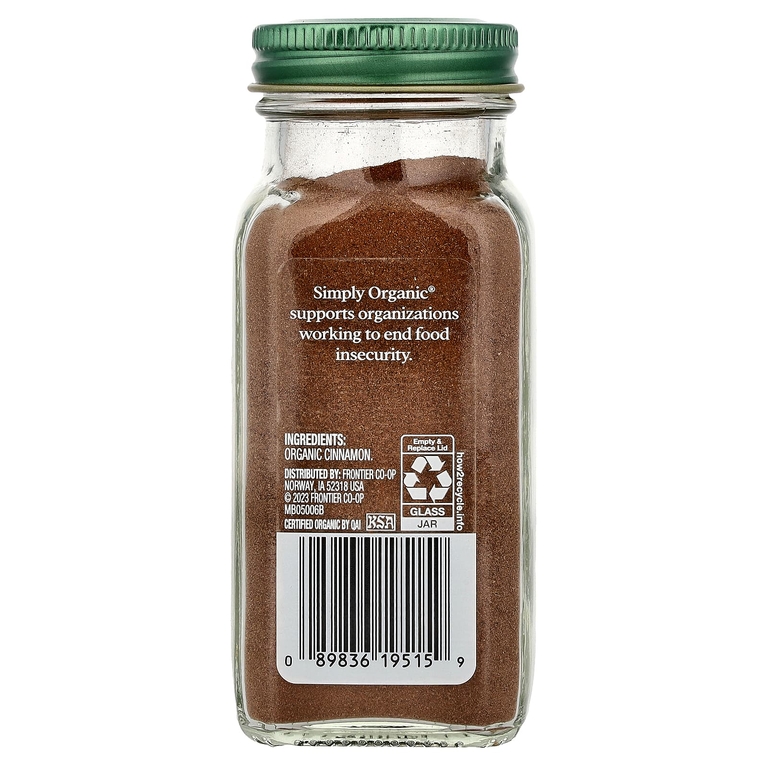 Simply Organic, Органическая цейлонская корица, 2,08 унций (59 г)