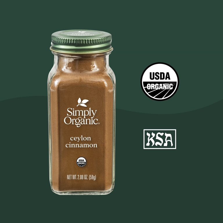 Simply Organic, Органическая цейлонская корица, 2,08 унций (59 г)