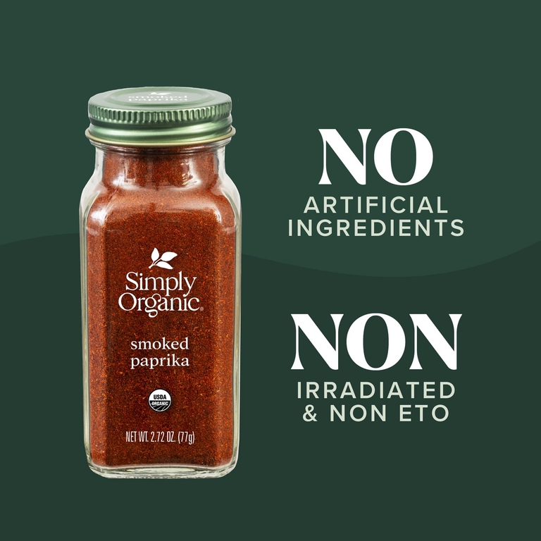 Simply Organic, Органическая копченая паприка, 2,72 унций (77 г)