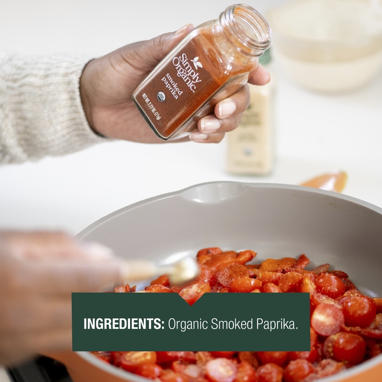 Simply Organic, Органическая копченая паприка, 2,72 унций (77 г)