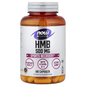 NOW Foods, Спорт, бета-гидрокси бета-метилбутират с витамином D3, 120 капсул (500 мг в 1 капсуле)