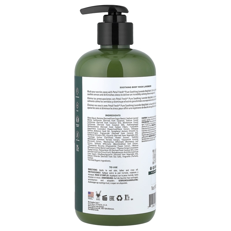 Petal Fresh, успокаивающий гель для душа, лаванда, 475 мл (16 жидк. унций)