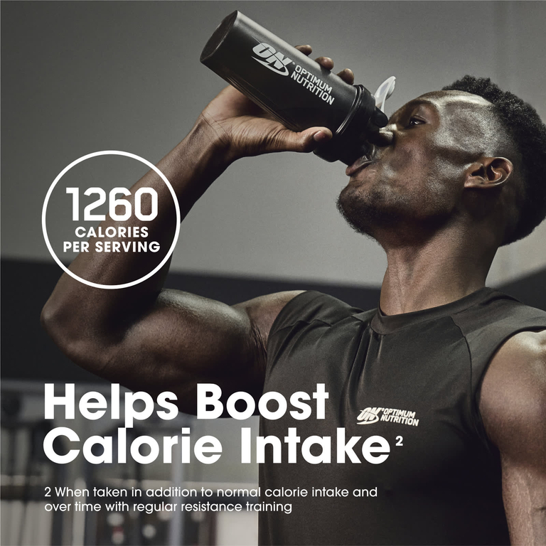 Optimum Nutrition, белково-углеводная добавка для увеличения мышечной массы, шоколадно-арахисовая паста, 2,72 кг (6 фунтов)