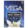 Vega, Растительный протеин, протеин для повышения эффективности и восстановления, кремовая ваниль, 12 пакетиков по 41 г (1,5 унции)