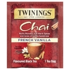 Twinings, ароматизированный черный чай, французская ваниль, 20 чайных пакетиков, 40 г (1,41 унции)