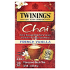 Twinings, ароматизированный черный чай, французская ваниль, 20 чайных пакетиков, 40 г (1,41 унции)