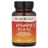 Dr. Mercola, витамины Д3 и К2, 30 капсул