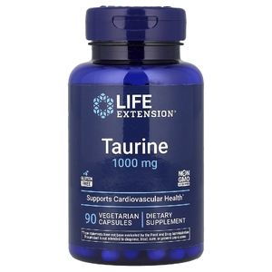 Life Extension, Таурин, 1000 мг, 90 вегетарианских капсул
