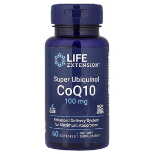 Life Extension, убихинол, 100 мг, 60 желатиновых капсул