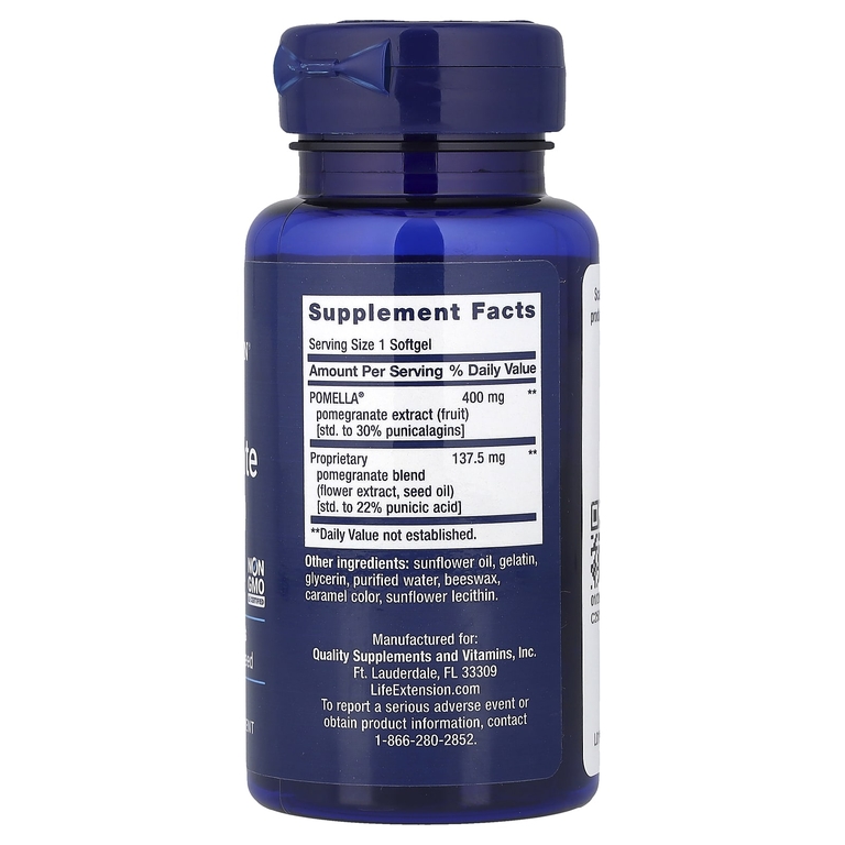 Life Extension, гранатовый комплекс, 30 капсул