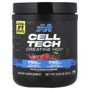 MuscleTech, Гидрохлорид креатина, со вкусом фруктового пунша, 274 г (9,65 унции)