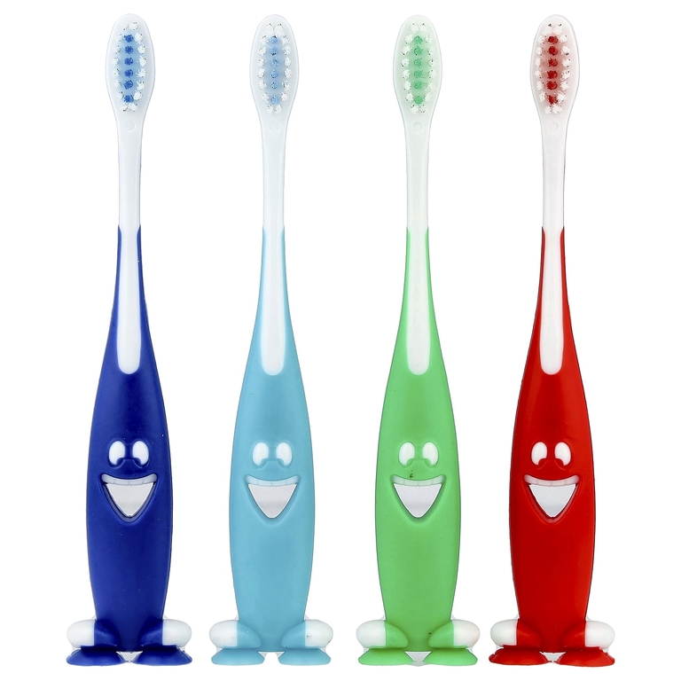 Brush Buddies, детская зубная щетка, упаковка с 4 щетками