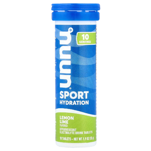 Nuun, напиток с шипучим электролитом, лимон и лайм, 10 таблеток