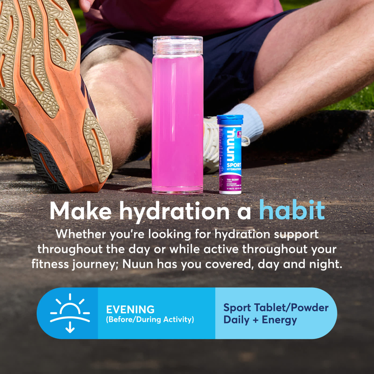 Nuun, напиток с шипучим электролитом, три ягоды, 10 таблеток
