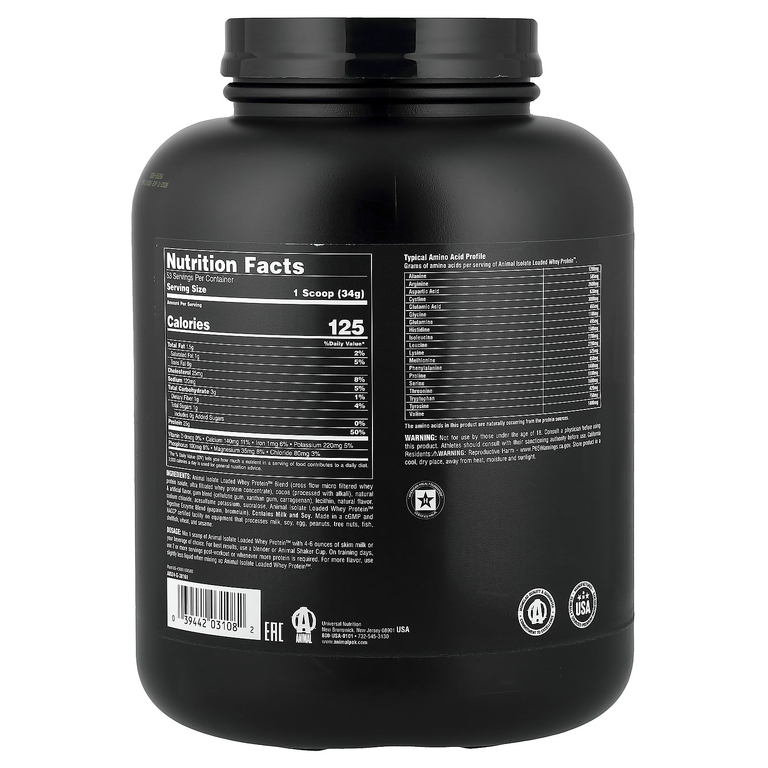 Animal, Whey Protein™, сывороточный протеин в порошке, с шоколадным вкусом, 1,81 кг (4 фунта)