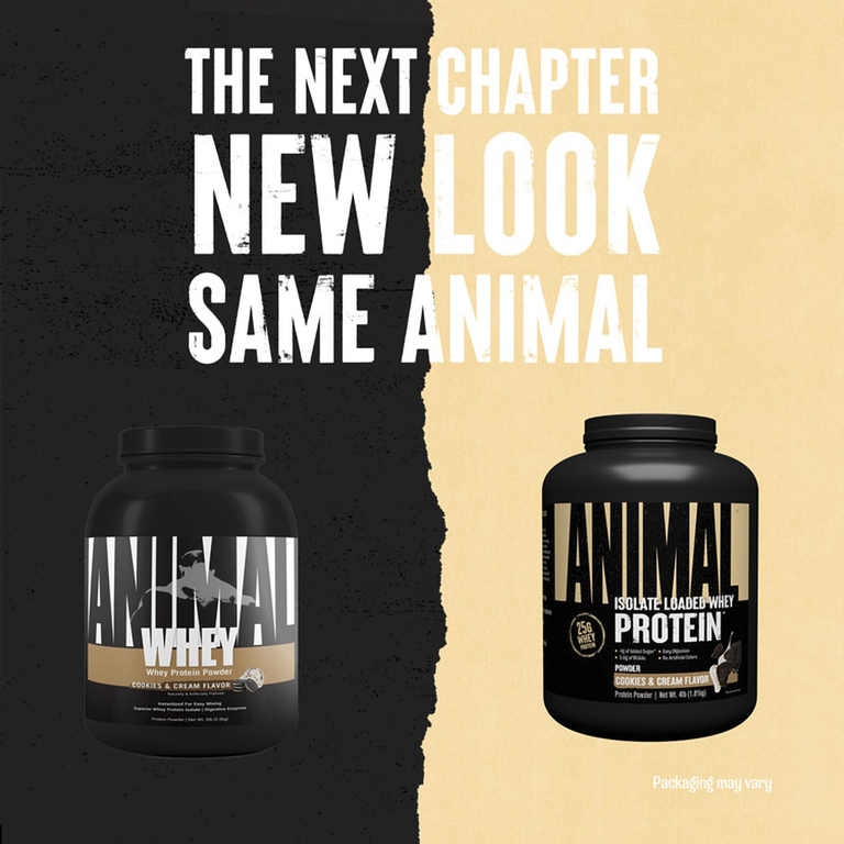 Animal, Isolate Loaded Whey Protein™, со вкусом печенья с кремом, 1,81 кг (4 фунта)