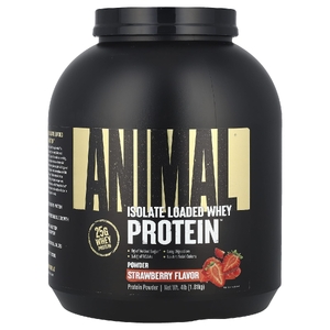 Animal, Whey Protein™, сывороточный протеин в порошке, со вкусом клубники, 1,81 кг (4 фунта)