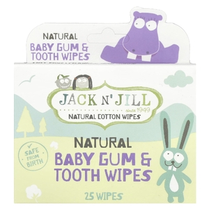 Jack n' Jill, натуральные детские салфетки для десен и зубов, 25 шт.