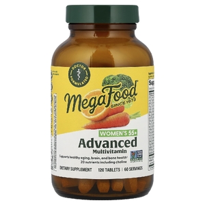 MegaFood, улучшенный мультивитаминный комплекс, для женщин старше 55 лет, 120 таблеток