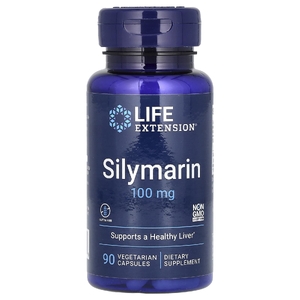 Life Extension, Силимарин, 100 мг, 90 вегетарианских капсул