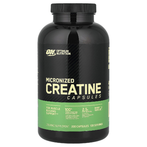 Optimum Nutrition, микронизированный креатин в капсулах, 200 капсул (1,25 г в 1 капсуле)
