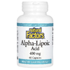 Natural Factors, альфа-липоевая кислота, 400 мг, 60 капсул