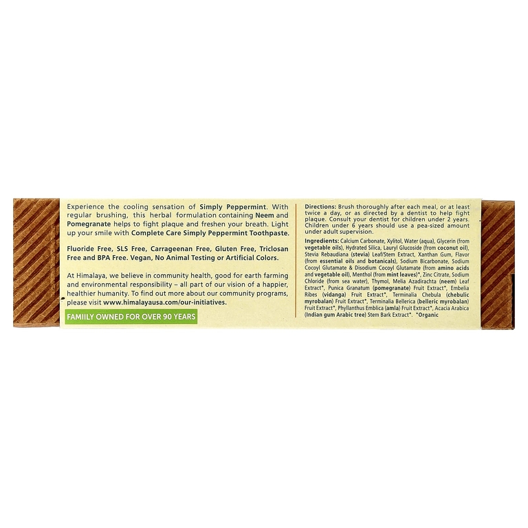 Himalaya, Зубная паста комплексный уход, перечная мята, 5,29 oz (150 г)