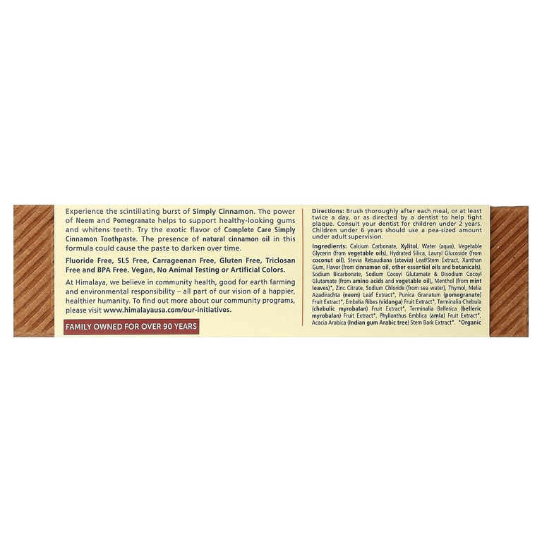 Himalaya, Зубная паста для комплексного ухода за зубами, корица, 5,29 унций (150 г)