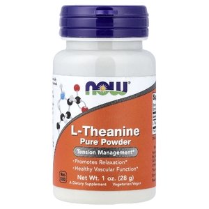 NOW Foods, L-теанин, чистый порошок, 28 г (1 унция)