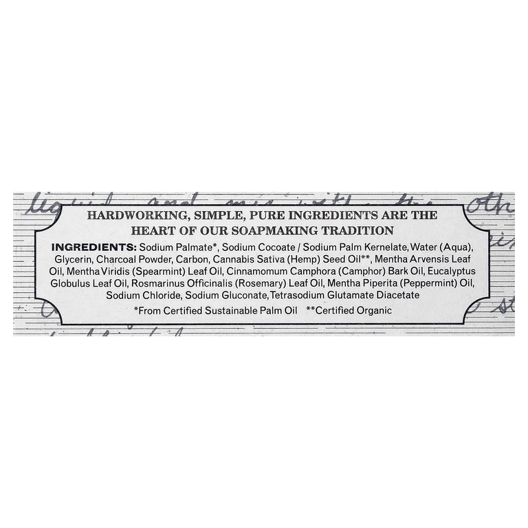 The Grandpa Soap Co., кусковое мыло, с древесным углем, 120 г (4,25 унции)
