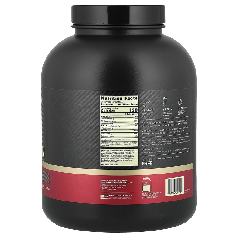 Optimum Nutrition, изолят сывороточного протеина, кофе, 2,27 кг (5 фунтов)