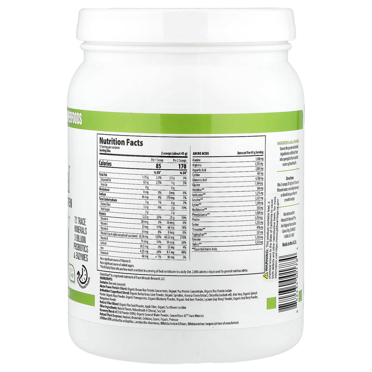 Macrolife Naturals, протеиновый порошок, ванильный вкус, 615 г (21,7 унции)