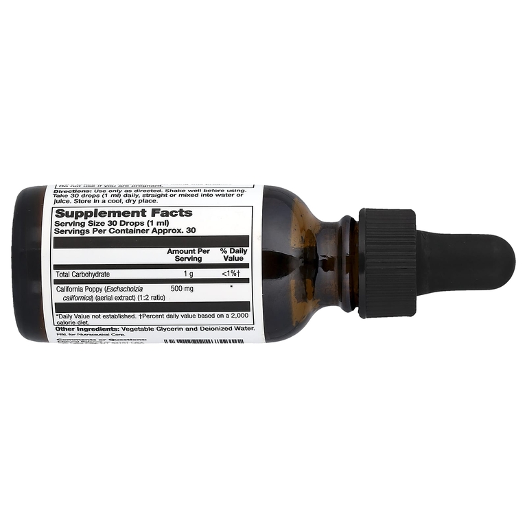 Natural Balance, калифорнийский мак, без спирта, 30 мл (1 жидк. унция)