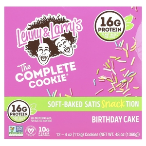 Lenny & Larry's, печенье, праздничный торт, 12 печений, 113 г (4 унции)