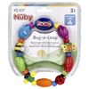 Nuby, Bug-a-Loop, прорезыватель для зубов, для детей от 3 месяцев, 1 шт. (Товар снят с продажи) 