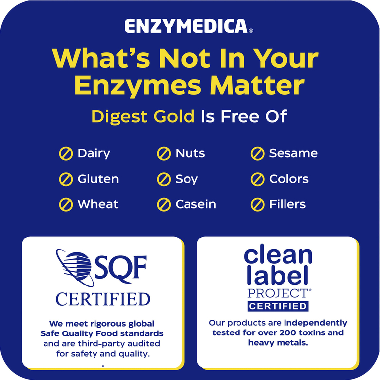 Enzymedica, комплекс пищеварительных ферментов, с максимальной силой действия, 180 капсул