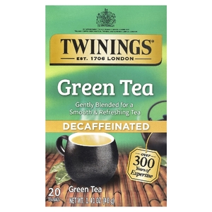 Twinings, зелёный чай, без кофеина, 20 чайных пакетиков, 40 г (1,41 унции)