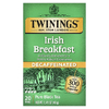 Twinings, Чистый черный чай, ирландский завтрак, без кофеина, 20 чайных пакетиков, 40 г (1,41 унции)