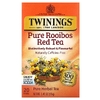 Twinings, чистый травяной чай, чистый красный чай ройбуш, без кофеина, 20 чайных пакетиков, 40 г (1,41 унции)