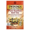 Twinings, чистый травяной чай, чистый красный чай ройбуш, без кофеина, 20 чайных пакетиков, 40 г (1,41 унции)