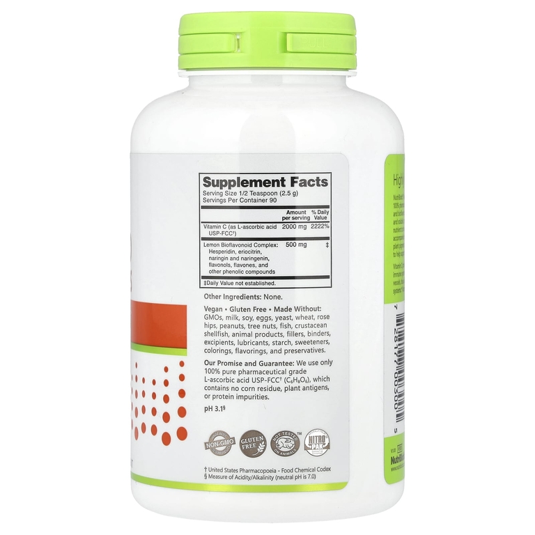 NutriBiotic, Immunity, аскорбиновая кислота с биофлавоноидами, кристаллический порошок, 227 г (8 унций)