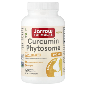 Jarrow Formulas, фитосомы куркумина, 500 мг, 120 вегетарианских капсул