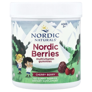 Nordic Naturals, мультивитамины для детей от 3 лет, со вкусом вишни и ягод, 120 жевательных таблеток
