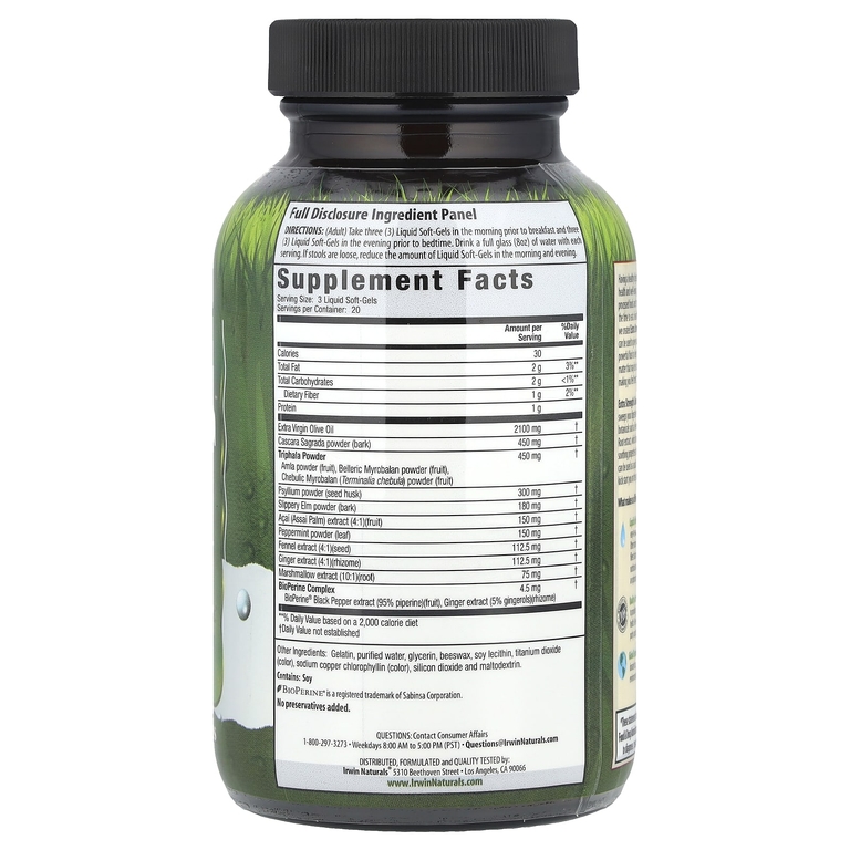 Irwin Naturals, комплекс для очищения ЖКТ, 60 капсул с жидкостью