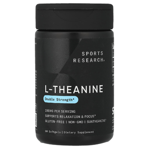 Sports Research, L-теанин, 200 мг, 60 капсул