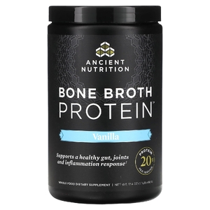 Ancient Nutrition, протеин из костного бульона, ваниль, 492 г (1,1 фунта)