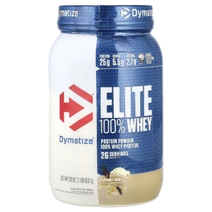 Dymatize, сывороточный протеин в порошке, вкус ванили, 907 г (2 фунта)