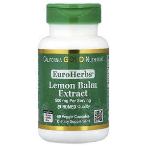 California Gold Nutrition, экстракт мелиссы лекарственной, 500 мг, 60 растительных капсул